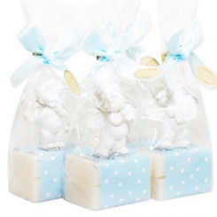 Sheep milk guest soap 2x25g decorated with an angel-Igor in a cellophane, Classic 