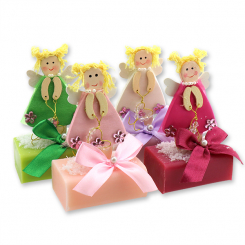 Sheep milk soap 100g decorated with a wood fairy, sorted 