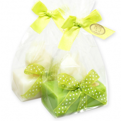 Sheep milk soap 100g decorated with a rabbit 40g in a cellophane, Classic/pear 