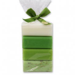 Schafmilchseife eckig 4x100g in Cello, sortiert 