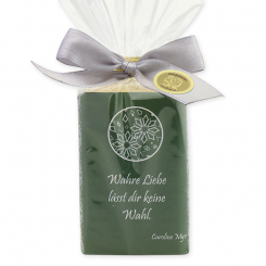 Schafmilchseife eckig 100g "Motiv Weihnachtszeit", Weihrauch 