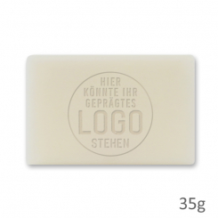 Sheep milk soap piece 35g, embossed 