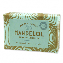 Schafmilchseife eckig 150g, "Handmade Paper" Mandelöl 