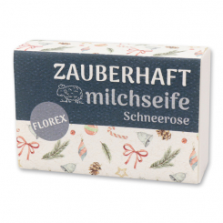 Sheep milk soap 150g "Zauberhaft", Christmas Rose White 