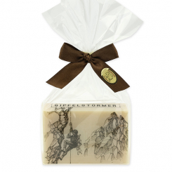 Sheep milk soap 150g in a cellophane "Gipfelstürmer", Swiss pine 