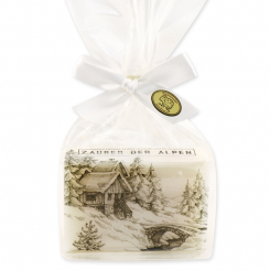Sheep milk soap 150g in a cellophane "Zauber der Alpen", Edelweiss 