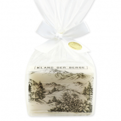 Sheep milk soap 150g in a cellophane "Klang der Berge", Edelweiss 