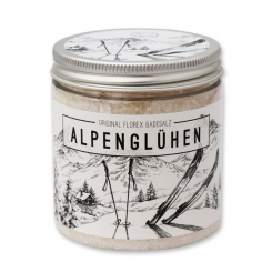 Bath salt 300g in a container "Alpenglühen", Christmas Rose White 