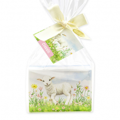 Schafmilchseife eckig 150g "Naturzauber Motiv 6" in Cello, Classic 