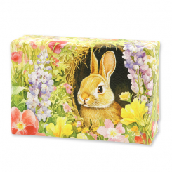 Schafmilchseife eckig 150g "Osterzauber Motiv 6", Lavendel 