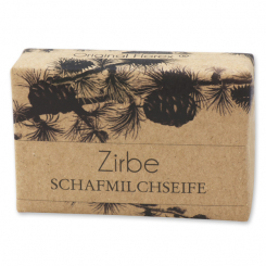 Schafmilchseife eckig 150g "blühendes Erwachen", Zirbe 