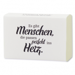 Schafmilchseife eckig 150g "Es gibt Menschen, die passen...", Classic 