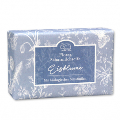 Sheepmilk soap 150g packed with florentine-sleeve, ice flower 