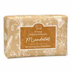 Sheepmilk soap 150g packed with florentine-sleeve, mandarin-cinnamon 