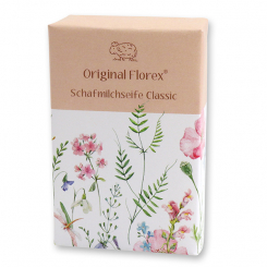 Sheep milk soap 150g 'Blütenzart' with design 5, Classic 