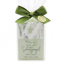 Schafmilchseife eckig 150g "Sorge dich nicht,...", Eisenkraut 