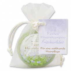 Festes Haarshampoo mit Schafmilch 58g im Organzasackerl, Frischeerlebnis 