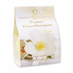 Festes Haarshampoo mit Schafmilch 58g in Papier-Tasche, Jasmin 