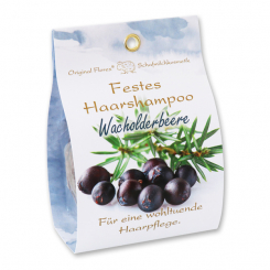 Festes Haarshampoo mit Schafmilch 58g in Papier-Tasche, Wacholderbeere 