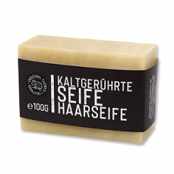 Special cold-stirred soap 100g "Black Edition", Hairsoap 