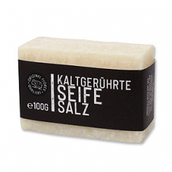 Special cold-stirred soap 100g "Black Edition", Salt without parfume 