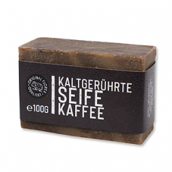 Kaltgerührte Spezailseife 100g "Black Edition", Kaffeeseife 
