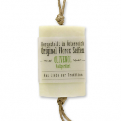 Cold-stirred soap 90g hanging, with transparent paper, Olive oil 