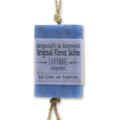 Cold-stirred soap 90g hanging, with transparent paper, Lavender 