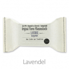Cold-stirred soap 100g, packed in a stitched paper bag, Lavender 