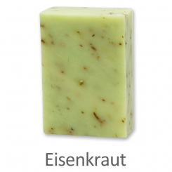 Kaltgerührte Seife 100g mit Schafmilch, Eisenkraut 