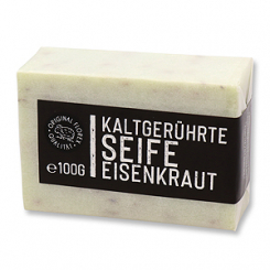 Cold-stirred soap 100g "Black Edition" white, Verbena 