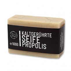 Kaltgerührte Spezialseife 100g "Black Edition", Propolis 