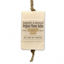 Cold-stirred soap 90g hanging, with transparent paper, Shaving soap 