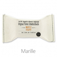 Cold-stirred soap 100g, packed in a stitched paper bag, Apricot 