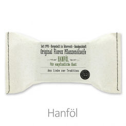Kaltgerührte Spezialseife 100g im genähten Papierbeutel, Hanföl 
