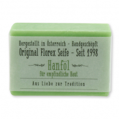 Cold-stirred plant oil soap 100g with a transparent paper, Hemp oil 