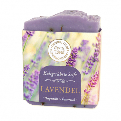 Schafmilchseife kaltgerührt 150g "Goldene Momente", Lavendel 