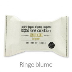 Kaltgerührte Seife 150g im genähten Papierbeutel, Ringelblume 