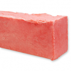 Cold-stirred sheep milk soap block about 2kg, Pomegranate 