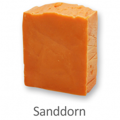 Kaltgerührte Schafmilchseife 150g, Sanddorn 