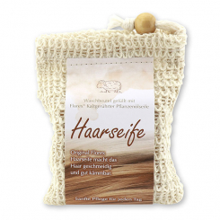 Special cold-stirred soap 150g modern packed in a soap holder, Hair soap 