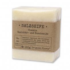 Special cold-stirred sheep milk soap 150g in a cellophane "Pure Soaps", Salt classic 