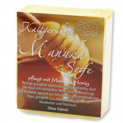 Cold-stirred sheep milk soap 150g with modern labelling, Manuka honey 