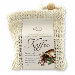 Kaltgerührte Spezialseife 150g klassisch im Waschbeutel, Kaffee Seife 