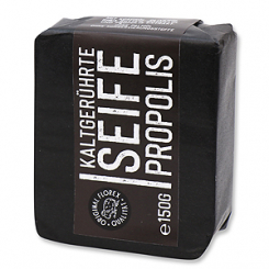 Cold-stirred soap 100g "Black Edition" black, Propolis 