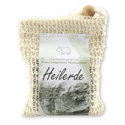 Special cold-stirred soap 150g modern packed in a soap holder, Healing clay 