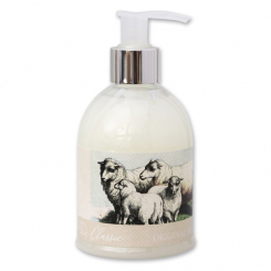 Liquid sheep milk soap 250ml in a dispenser, Classic 