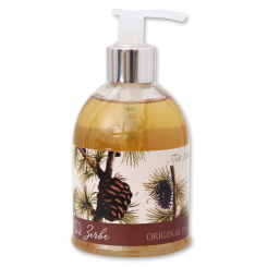 Flüssigseife mit biologischer Schafmilch 250ml im Spender, Zirbe 