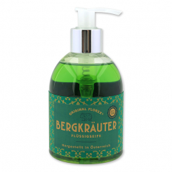 Flüssigseife 250ml im Spender, "Handmade Paper" Bergkräuter 