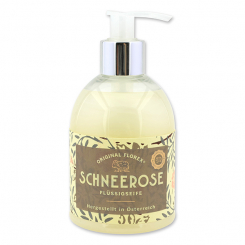 Liquid sheep milk soap 250ml in a dispenser, "Handmade Paper" Christmas Rose 